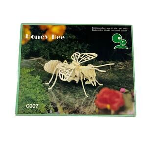 IQ ASSEMBLING PRODUCTS SERIES Wooden 3D Honey Bee Puzzle Model Kit NEW C007